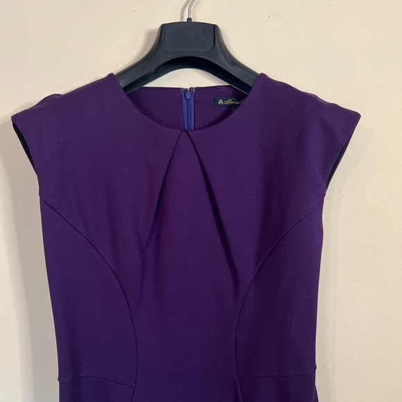 Brooks Brothers Ponte Knit Cap-Sleeve Sheath Dress - Picture 4 of 6